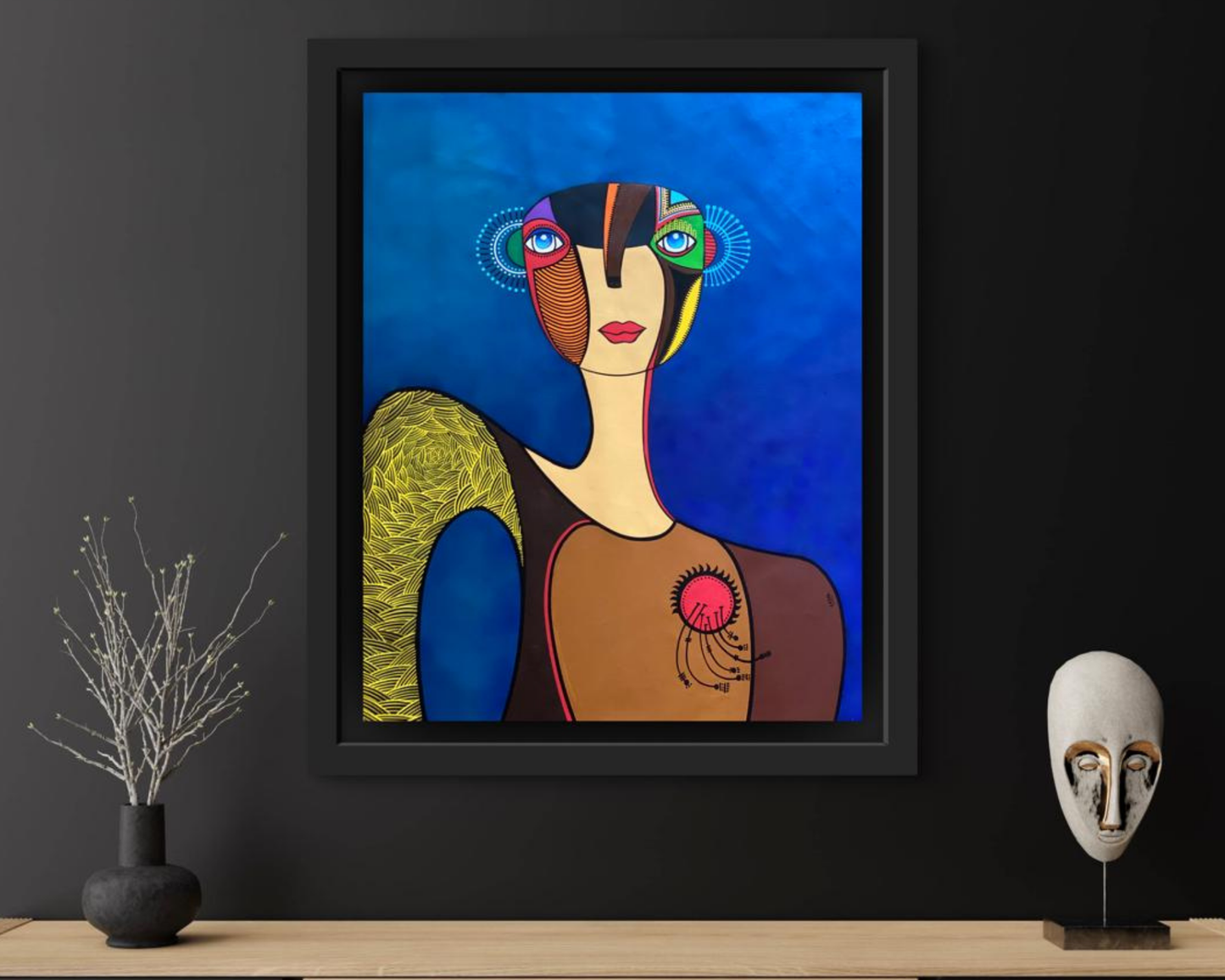 The Lady with Blue Eyes