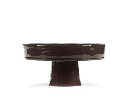 Plat Profond sur Pied Large Ebony