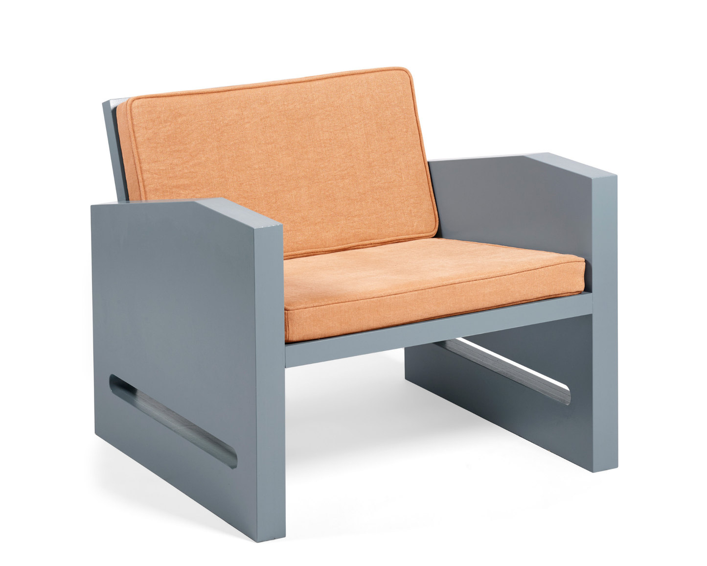 Lounge Chair - FRED ( Blue Apricot )