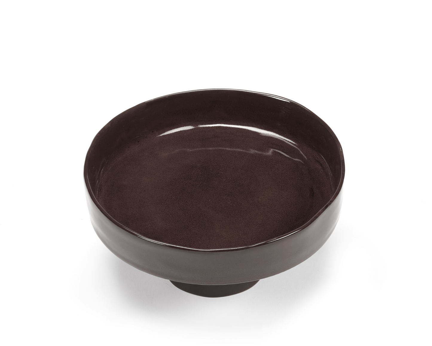 Plat Profond sur Pied Large Ebony