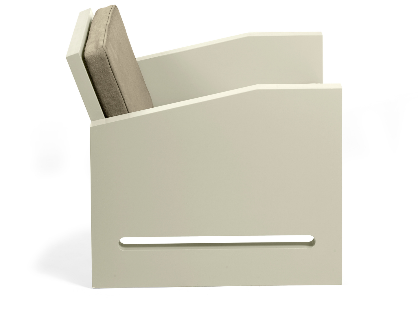 Lounge Chair – FRED (White & Beige)