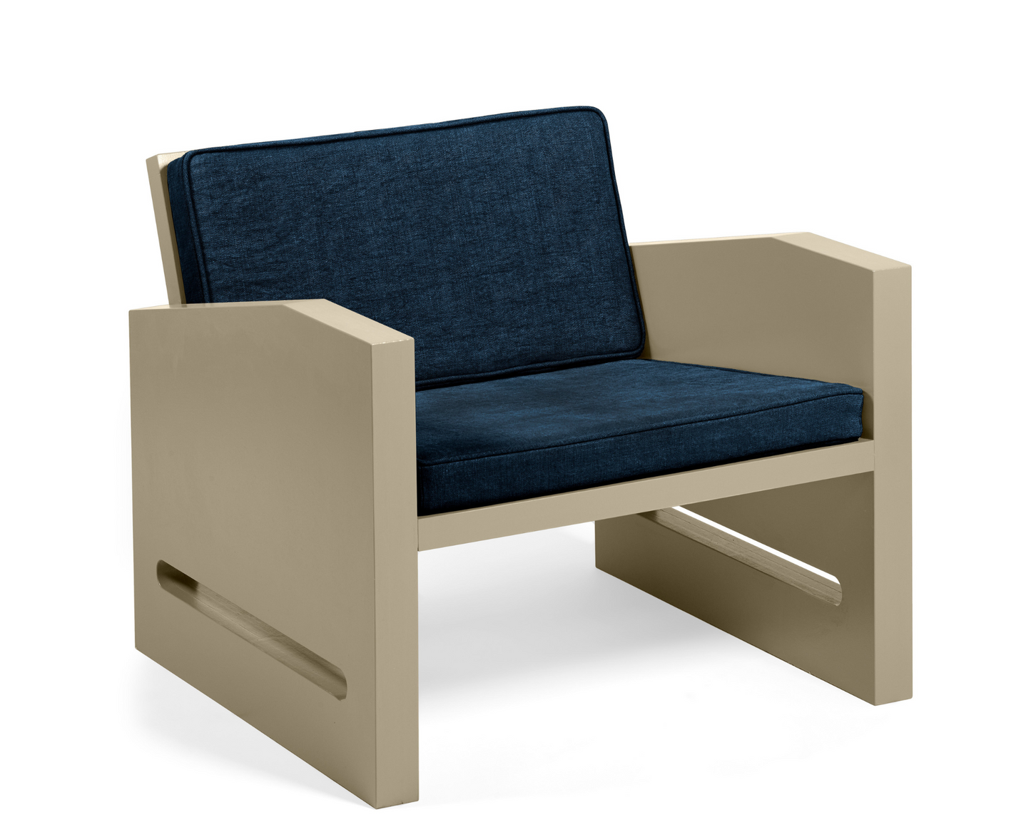 Lounge Chair – FRED ( Petrol & Beige )