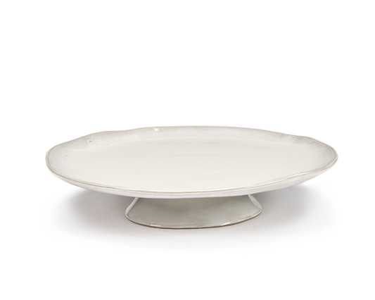 Plat Large sur Pied Off White