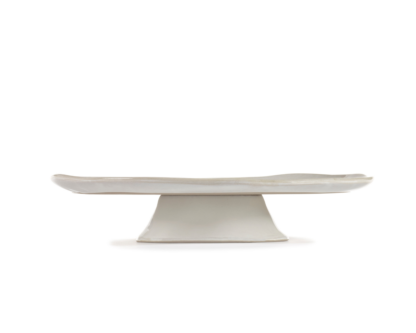 Plat Large sur Pied Off White
