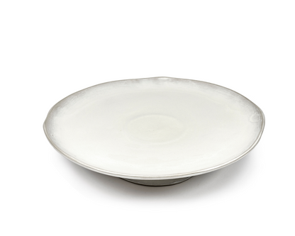 Plat Large sur Pied Off White