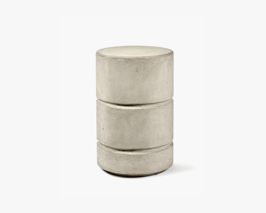 Tabouret rond en béton