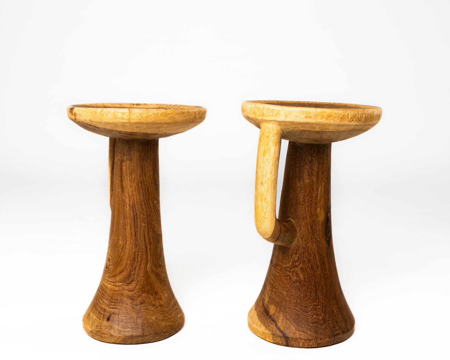 Wooden seat with handle