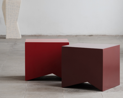 Table d'appoint Rouge Brique BASILE